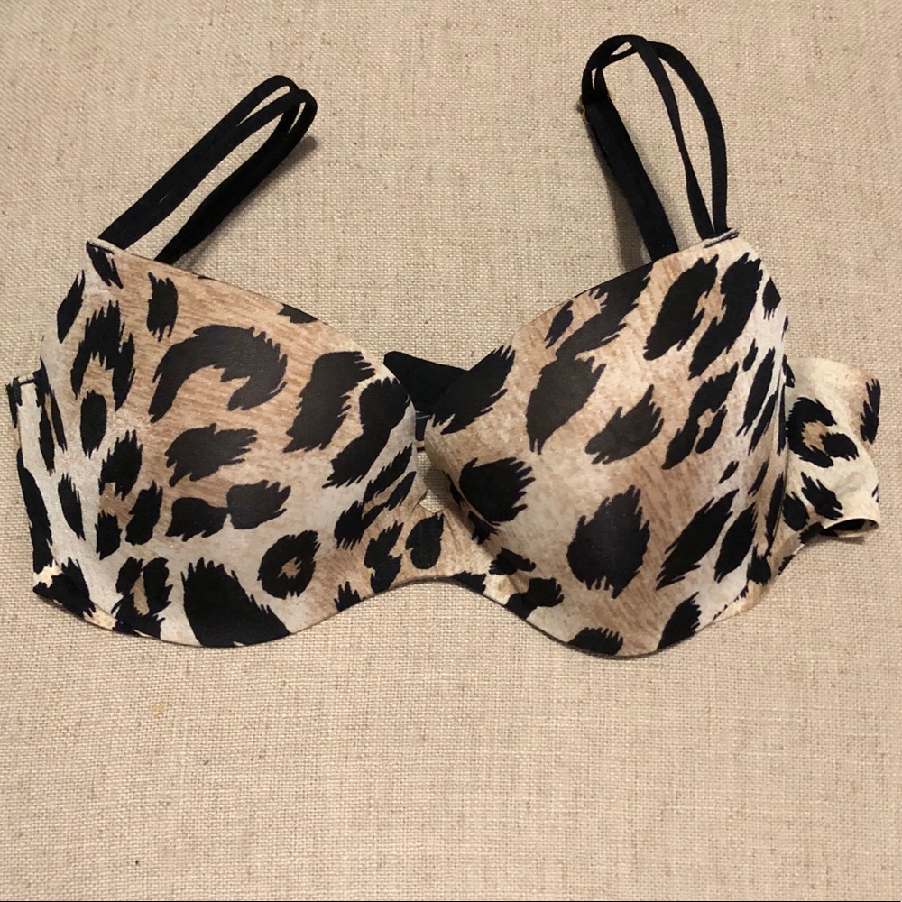VERY SEXY Push-Up Demi Bra Leopard (34C)